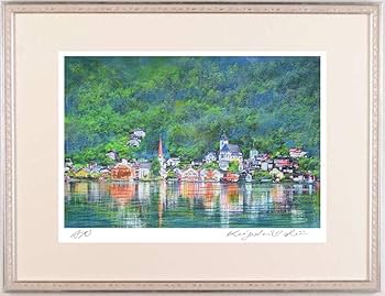 オーストリア　ハルシュタット市 水彩画　SHO ハルシュタット湖」 by HIROKI｜Artmeter｜暮らしを彩るアートが